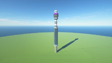 BT Tower (London) 1:1 scale Minecraft Map & Project