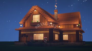 Rustic House Minecraft 1.21.4 (FREE) Minecraft Map & Project
