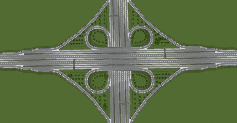 Cloverleaf Interchange (Large Version)