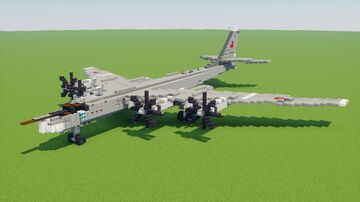 Tu-95MS Bear Bomber "Saratov" Minecraft Map & Project