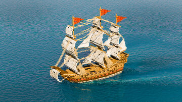 Fantasy ship Minecraft Map & Project
