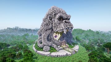 Minecraft Gorilla Nether Portal Statue Minecraft Map & Project