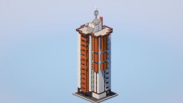 Grattacielo Arancione di Santa Maria di Pisa - Sassari - ricostruzione fedele Minecraft Map & Project