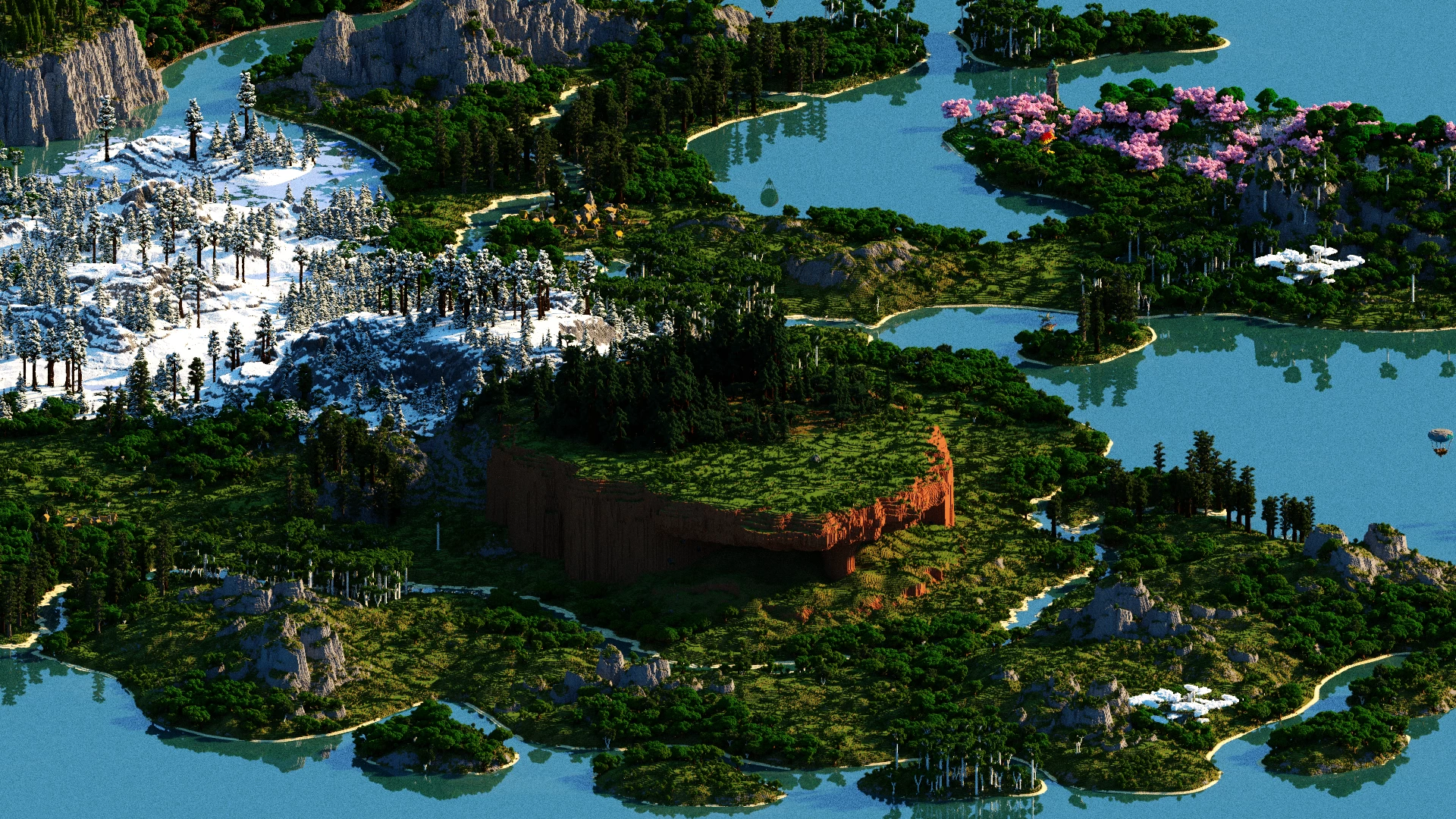 Middaras - 4000x4000 | 1.21+ | Landscape & Survival Map