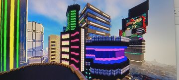 Cyberpunk 2097 Cluster Minecraft Map & Project