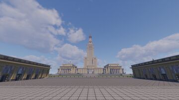 Palace of Culture and Science in Warsaw (PKiN, PKP Śródmieście): Downtown station, Poland Minecraft Map & Project