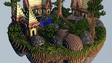 ☁️ Skyblock Spawn | Lobby flotante personalizado ☁️ Minecraft Map & Project