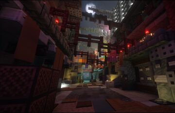 🤖 CyberPunk (Vanilla) 🤖 Minecraft Map & Project