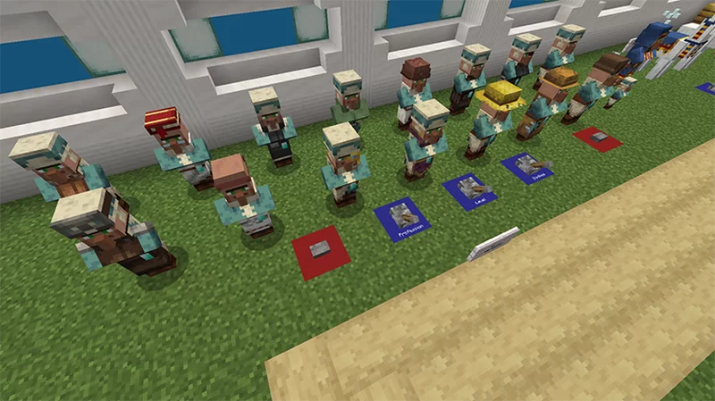 All the villagers in all the biomes!