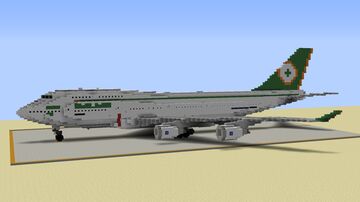 EVA Air Boeing 747-45E (old livery + downloadable version) Minecraft Map & Project