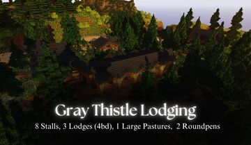 Gray Thistle Lodging --- [ Survival Multiplayer 1.20 Equestrian Map ] Minecraft Map & Project