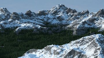 🗻 Rocky Snowy Mountains valley - 1.20.1  |  5000x5000 | FREE DOWNLOAD Minecraft Map & Project