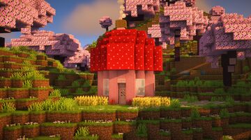 Pink Mushroom Starter House & Guide 🌸[18] Minecraft Map & Project
