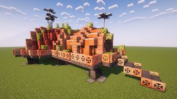 Solarpunk Eco-Station [FREE] Minecraft Map & Project