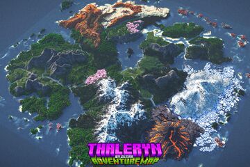 Thaleryn – 4K, 1.21.5+ | Survival Friendly | Custom Caves & Structures | Java & Bedrock Minecraft Map & Project