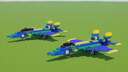Blue Angels F/A-18 Super Hornet Fighter Jet Minecraft Map & Project