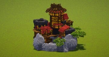 Yellow Medieval Castle Minecraft Map & Project