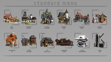 Perfect Scale Medieval houses Minecraft Map & Project