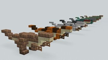 Jurassic Raptor Pack Minecraft Map & Project