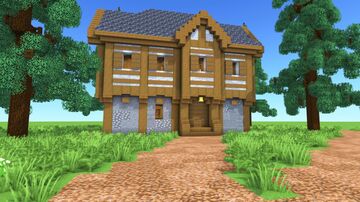 Medieval House – Fully Decorated Interior | Download Minecraft Map & Project