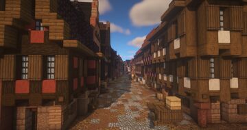 Key's Street in Colmar in Minecraft! - in 1670 Minecraft Map & Project