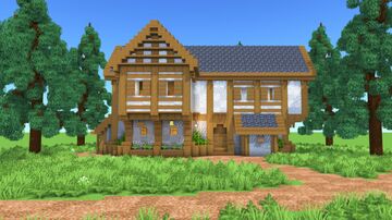 Medieval House – Fully Decorated Interior | Download Minecraft Map & Project