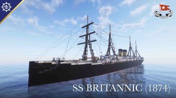 SS Britannic (1874) | 1.5:1 Scale Minecraft Map & Project