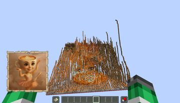 Ballerina cappuccina meme pixel art map FREE Minecraft Map & Project