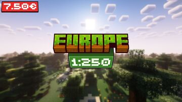 Europe & North Africa - 1:250 Minecraft Map & Project