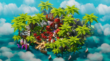 Hub - Red Pirate Bay - 700x700 Minecraft Map & Project