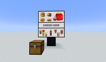 Fast Food Menu from Map World Minecraft Map & Project