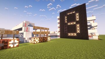 Simple DEC to BCD to 7-segment Decoder Minecraft Map & Project