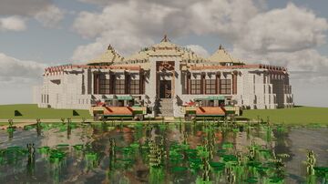 Jurassic Park Visitor Center Minecraft Map & Project