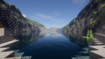 The Fjords 3072 x 3072 Minecraft Map & Project