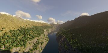 The Fjords 3072 x 3072 survival Minecraft Map & Project