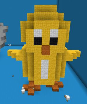 Fluffy Yellow Chick (2) Minecraft Map & Project
