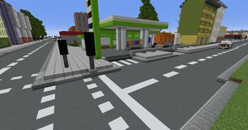 Gas Station Minecraft Map & Project
