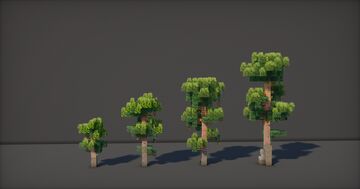 4 tree Minecraft Map & Project