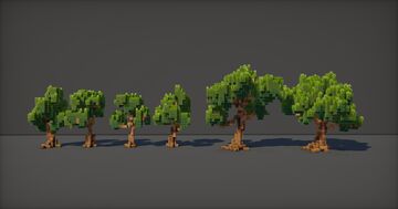 6 oak tree Minecraft Map & Project