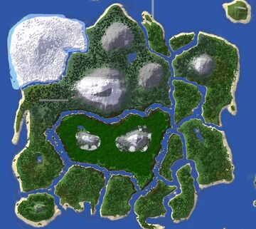 Island - 4k x 4k | Landscape Map | 1.20.1 | Free Minecraft Map & Project