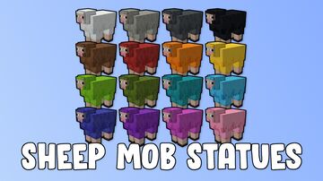 Sheep Mob Statues Minecraft Map & Project