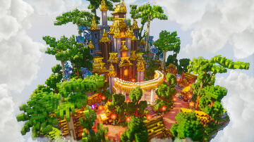 Little Tropical Lobby 160x160 Minecraft Map & Project