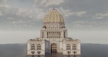 Architect: Richard M. Hunt | Administration Building, World's Columbian Exposition 1893 Minecraft Map & Project
