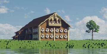 Северная русская изба ∣ Northern Russian House Minecraft Map & Project