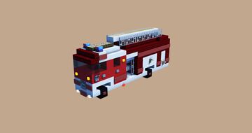 Fire Truck - Detailed Design (Free Download) Minecraft Map & Project