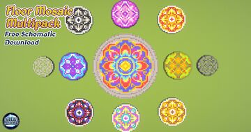 Aseria Minecraft | Floor Mosaics Multipack | Free Schematic Download Minecraft Map & Project