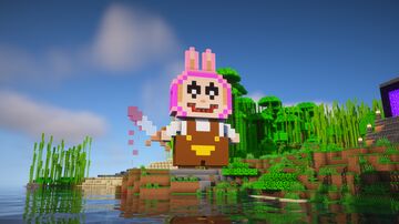 LABUBU, but ASSASSIN 🔥 Statue House +Tutorial Minecraft Map & Project