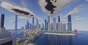Minecraft Beach Town Minecraft Map & Project
