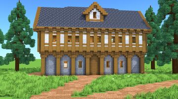 Medieval House – Fully Decorated Interior | Download Minecraft Map & Project