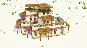 Desert House – Fully Decorated Interior | Download Minecraft Map & Project